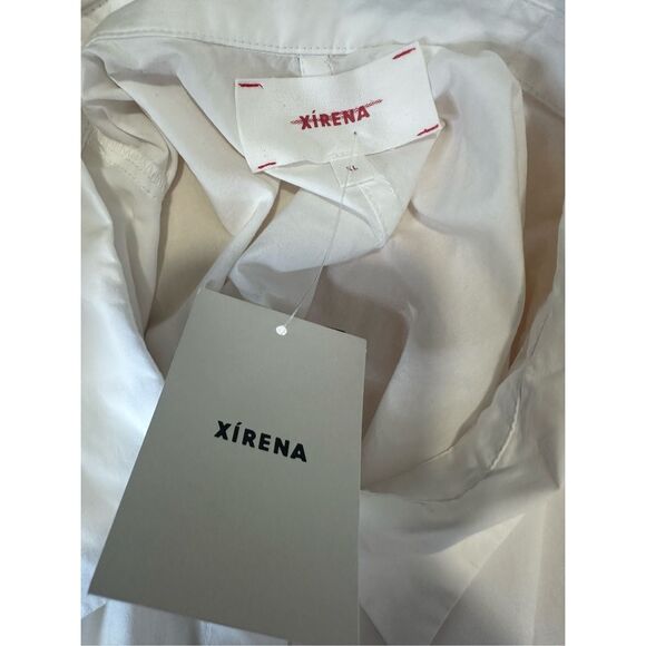 Xirena Katia Cotton Poplin Tie-Waist Midi-Dress Size X-Large $298 - Picture 8 of 8